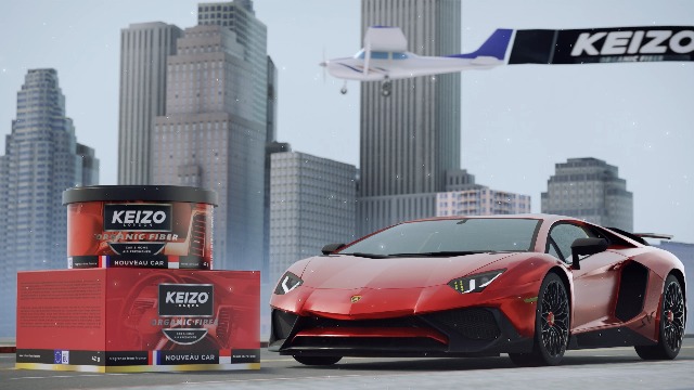 KEIZO Just Coffee Organic Car Perfume, Strong Fiber Air Freshener